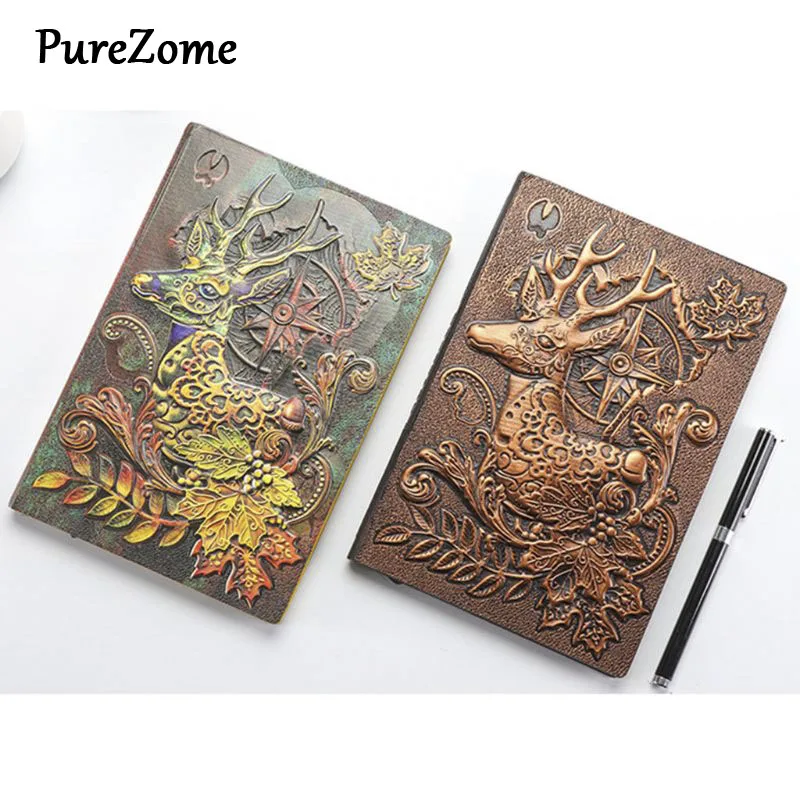 Creative Deer Embossed A5 Leather Notebook Journal Notepad Travel Diary Planner Book School Office Supplies
Creative Deer Embossed A5 Leather Notebook Journal Notepad Travel Diary Planner Book School Office Supplies