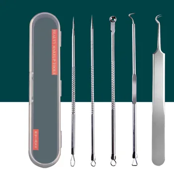 Stainless Steel Facial Acne Blackhead Remover Needles Extractor Pimple Blemish Comedone Removal Kit Double Head Face Care Tool
Stainless Steel Facial Acne Blackhead Remover Needles Extractor Pimple Blemish Comedone Removal Kit Double Head Face Care Tool