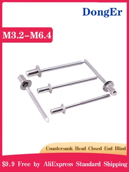 M3.2 M4 M4.8 M6.4 304 Stainless Steel Closed End Blind Rivets With Break Pull Mandrel And Countersunk Head A144
M3.2 M4 M4.8 M6.4 304 Stainless Steel Closed End Blind Rivets With Break Pull Mandrel And Countersunk Head A144