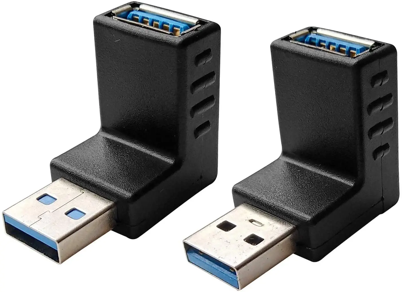 

Переходник с USB 3,0 штекер на гнездо под прямым углом 90 градусов, коннектор USB вверх и вниз