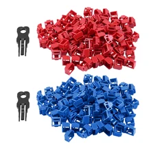 100Pcs RJ45 Port Ethernet LAN Hub Anti Dust Cover Plug Cap Blockout Protector with Proprietary Lock and Key
100Pcs RJ45 Port Ethernet LAN Hub Anti Dust Cover Plug Cap Blockout Protector with Proprietary Lock and Key