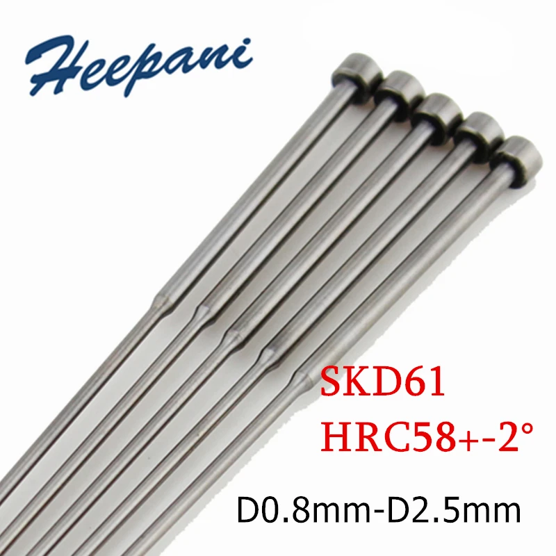 10pcs SKD61 Nitrided 0.8x3x200mm -2.5x3x250mm Stepped Ejector Pin Metal Punch Pin Injection Molding Needle Guide Pin For Plastic
10pcs SKD61 Nitrided 0.8x3x200mm -2.5x3x250mm Stepped Ejector Pin Metal Punch Pin Injection Molding Needle Guide Pin For Plastic