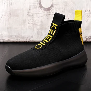 Men's Vulcanize Shoes High Top Sneakers for Male Sport Casual Shoes Fashion Brand Men Platform Shoes Breathable 
Men's Vulcanize Shoes High Top Sneakers for Male Sport Casual Shoes Fashion Brand Men Platform Shoes Breathable