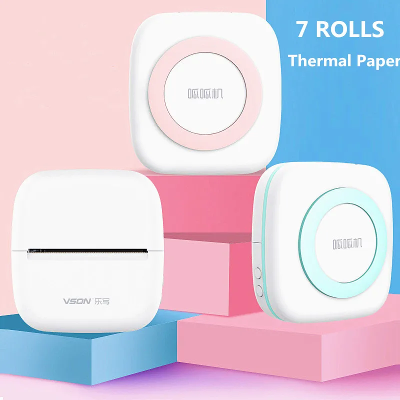 Mini Printer Portable Thermal Printer Wireless Bluetooth Photo Pocket Printing Moblie Phone Printers for Android IOS
Mini Printer Portable Thermal Printer Wireless Bluetooth Photo Pocket Printing Moblie Phone Printers for Android IOS