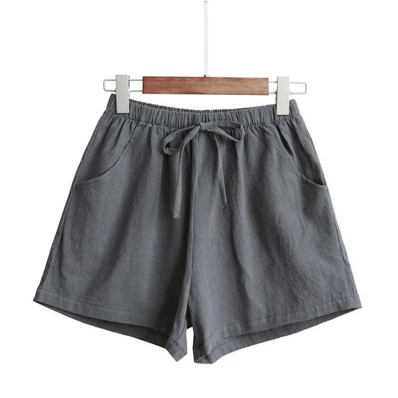 Women Summer Flax Shorts Cotton and linen Trousers High Waist Lady's Loose and Comfortable Garments
Women Summer Flax Shorts Cotton and linen Trousers High Waist Lady's Loose and Comfortable Garments