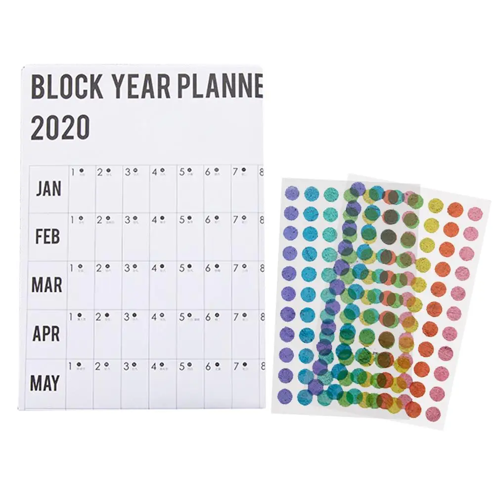 2020 Annual Plan Year-Round Plan 365 Days Sticker Habits Develop Schedule Reminder Countdown Note Calendar Table
2020 Annual Plan Year-Round Plan 365 Days Sticker Habits Develop Schedule Reminder Countdown Note Calendar Table