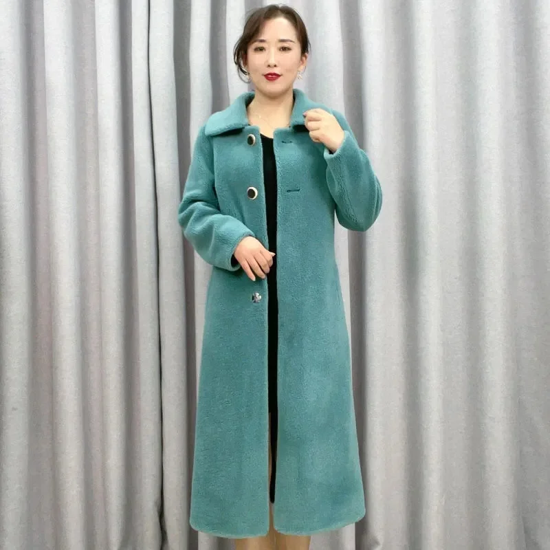 High Quality Winter Women’s Fur Coat 2022 New Particle Sheep Shearing Coat Women Long Blended Fur Jacket Mother Autumn Outcoat
High Quality Winter Women’s Fur Coat 2022 New Particle Sheep Shearing Coat Women Long Blended Fur Jacket Mother Autumn Outcoat