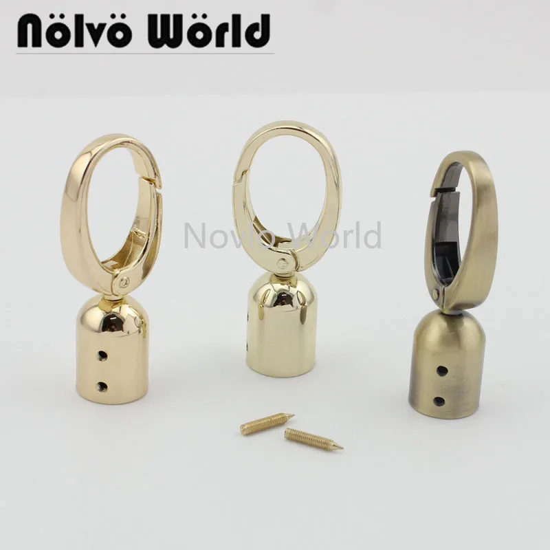 

2 pieces test, 5 colors, 61*18mm, metal hanger connects tassel buckle with screws handbags handles hardware accessories