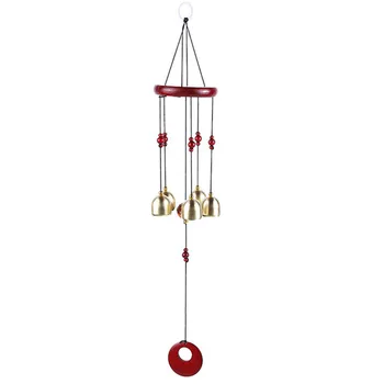 1PC Solid wood wind chimes mahogany round plate 5 copper bells wooden ornaments door hanging courtyard balcony pendant gift
1PC Solid wood wind chimes mahogany round plate 5 copper bells wooden ornaments door hanging courtyard balcony pendant gift