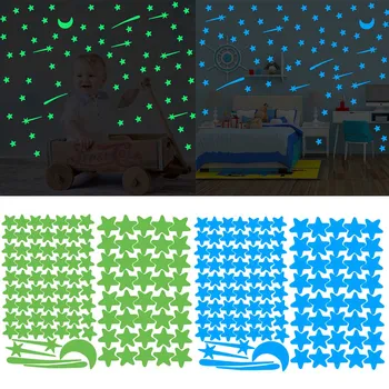 2 Sheet 3D Glowing Wall Stickers in the Dark Meteor Stars Moons Decals Luminous Ceiling Decors for Children Kids Boy Girl Room
2 Sheet 3D Glowing Wall Stickers in the Dark Meteor Stars Moons Decals Luminous Ceiling Decors for Children Kids Boy Girl Room