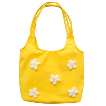 Small Fresh 3D Daisies Flowers Canvas Bag Women Fashion Large Capacity Single Shoulder Bag Student Daily Pack Shopping Tote Yell
Small Fresh 3D Daisies Flowers Canvas Bag Women Fashion Large Capacity Single Shoulder Bag Student Daily Pack Shopping Tote Yell