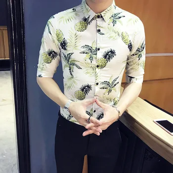 Fashion 2020 Summer Floral Shirt Men Brand New Half Sleeve Mens Casual White Shirts Slim Fit Streetwear All Match Blouse Homme
Fashion 2020 Summer Floral Shirt Men Brand New Half Sleeve Mens Casual White Shirts Slim Fit Streetwear All Match Blouse Homme