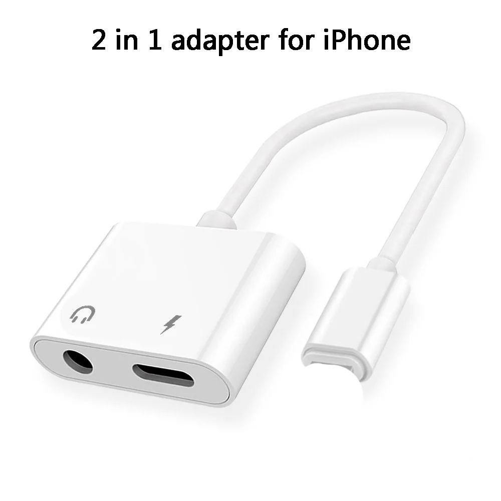 For iPhone Adapter 2 in 1 For Apple iPhone XS MAX XR X 7 8 Plus IOS 12 Splitter 3.5mm Jack Earphone Aux Cable Adapter (N0918)
For iPhone Adapter 2 in 1 For Apple iPhone XS MAX XR X 7 8 Plus IOS 12 Splitter 3.5mm Jack Earphone Aux Cable Adapter (N0918)