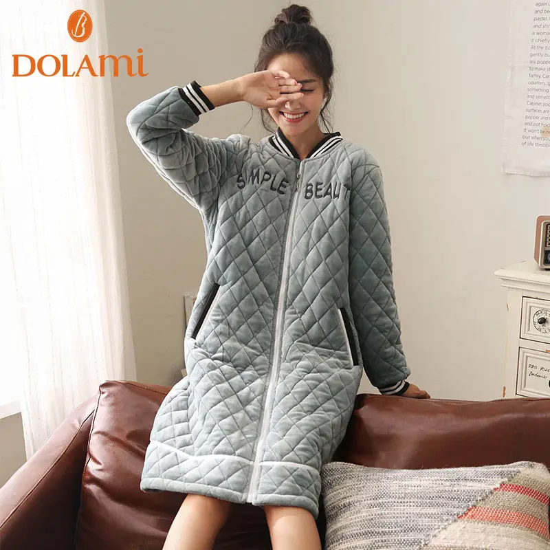 Nightgowns Women Winter Thick Coral Velvet Girls Homewear Korean Femme Sleepshirts Nightdress Middle Length Tops Home Suits
Nightgowns Women Winter Thick Coral Velvet Girls Homewear Korean Femme Sleepshirts Nightdress Middle Length Tops Home Suits