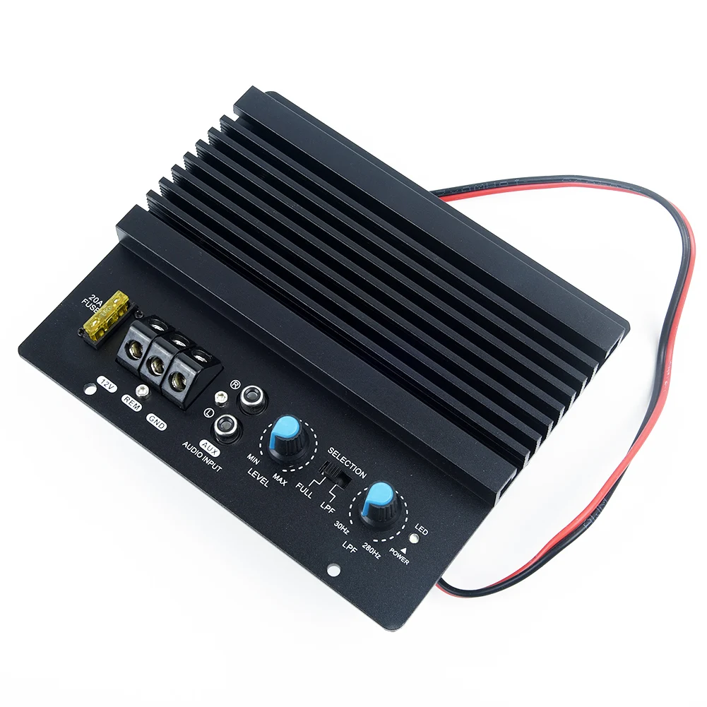 Black 1000W Mono Car Audio Amplifier Amp Board Powerful Bass Subwoofer DC 12V Car Audio Amplifier Board 17*14.6cm
Black 1000W Mono Car Audio Amplifier Amp Board Powerful Bass Subwoofer DC 12V Car Audio Amplifier Board 17*14.6cm