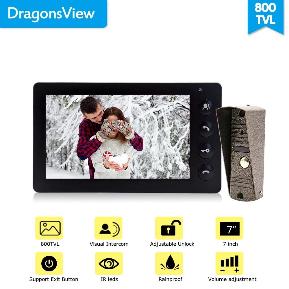 Видеодомофон Dragonsview с экраном 7''|Видеодомофон| |