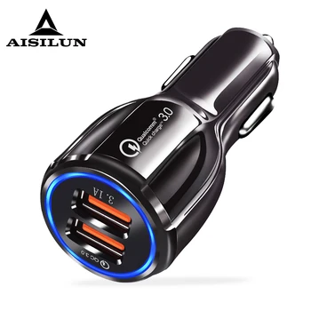 Car Charger QC3.0 Double USB Fast-Charging Car Mounted Charger Multi-functional Colorful 9V12V One plus Two Fast Charge Charger
Car Charger QC3.0 Double USB Fast-Charging Car Mounted Charger Multi-functional Colorful 9V12V One plus Two Fast Charge Charger