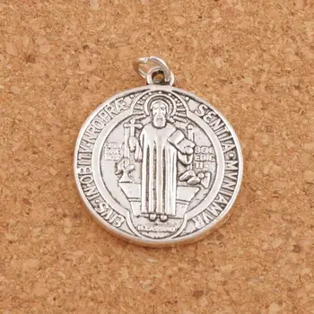 Cristo Redentor Saint St Benedict of Nursia Patron Cross Medal Charms 10pcs Zinc Alloy Pendants T1647 28x24.5mm
Cristo Redentor Saint St Benedict of Nursia Patron Cross Medal Charms 10pcs Zinc Alloy Pendants T1647 28x24.5mm