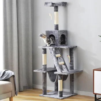 Luxury Cat Tree Natural Sisal Cat Scratching Board Strong Wear-resistant Cat Activity Center Ladder Hammock Toy Cat Furniture
Luxury Cat Tree Natural Sisal Cat Scratching Board Strong Wear-resistant Cat Activity Center Ladder Hammock Toy Cat Furniture
