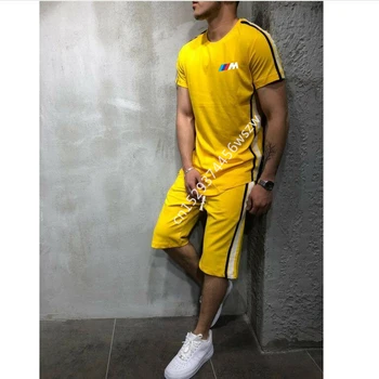 2020 Men's Spring Summer Sports T-shirt +shorts Suit 2Pc Tracksuit Casual Slim Sleeveless for bmw Vest & shorts riding Suit cf
2020 Men's Spring Summer Sports T-shirt +shorts Suit 2Pc Tracksuit Casual Slim Sleeveless for bmw Vest & shorts riding Suit cf