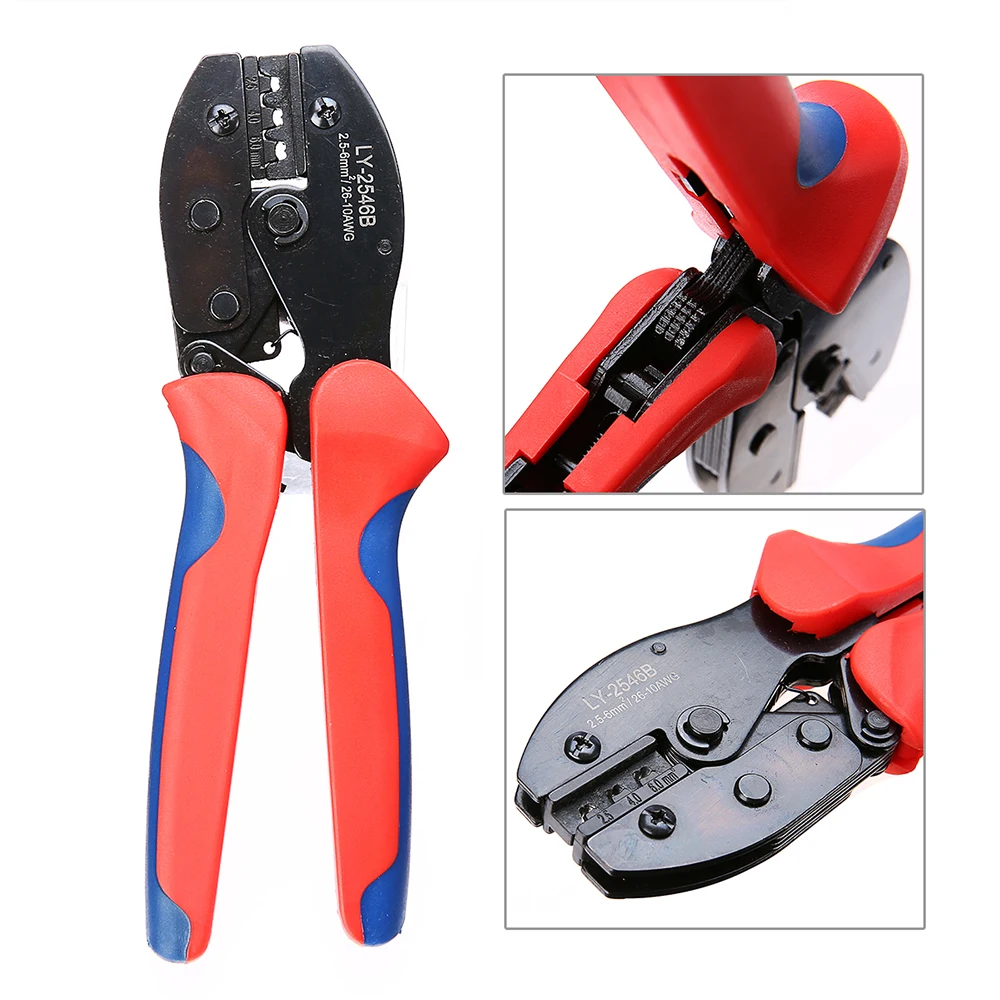 LS2546B Solar Panel Crimping tool for MC4 connector 2.5 4 6.0 mm2 solar cable Crimp tools DIY plug tool connect pliers LS-2546B
LS2546B Solar Panel Crimping tool for MC4 connector 2.5 4 6.0 mm2 solar cable Crimp tools DIY plug tool connect pliers LS-2546B