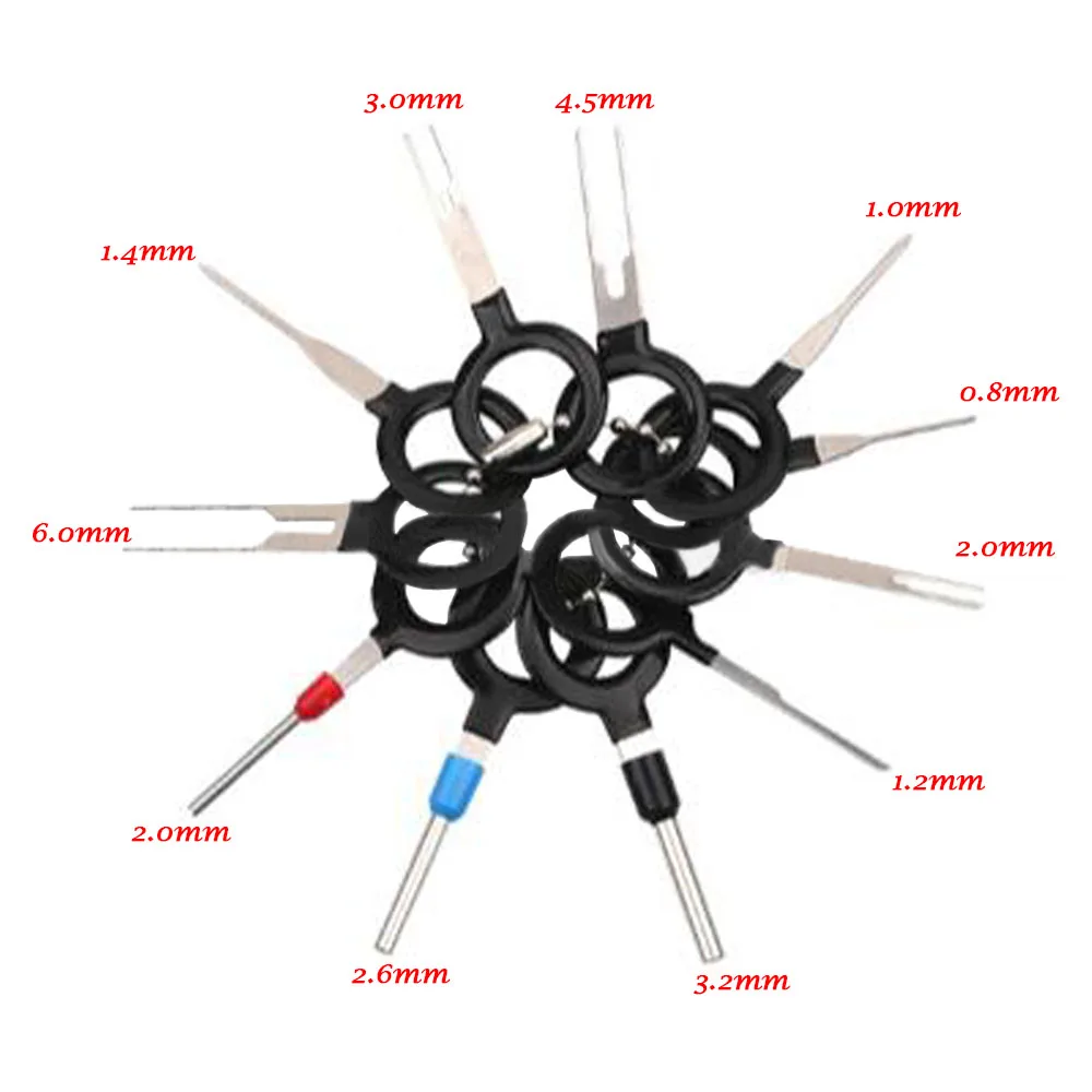 Needle Ejector Tool, Wire Harness Ejector, 11 PCS Terminal Ejector, Automotive Wire Harness Terminal Removal Tools
Needle Ejector Tool, Wire Harness Ejector, 11 PCS Terminal Ejector, Automotive Wire Harness Terminal Removal Tools