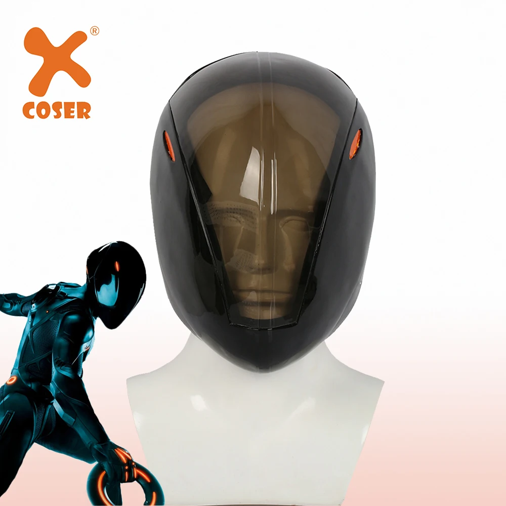 XCOSER Tron Rinzler черная Маскарадная маска на всю голову из смолы 1:1 масштабный игровой