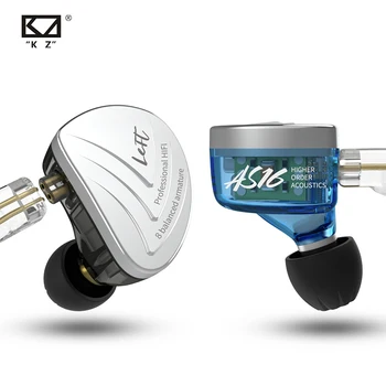 KZ AS16 8BA In Ear Earphone Balanced Armature Headset High Sound Quality Monitor HiFi Earphones KZ ZSX AS12 AS10 C16 CA16 C12 T4
KZ AS16 8BA In Ear Earphone Balanced Armature Headset High Sound Quality Monitor HiFi Earphones KZ ZSX AS12 AS10 C16 CA16 C12 T4