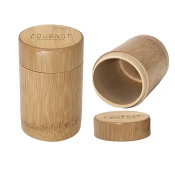 COURNOT Natural Bamboo Airtight Stash Jar 240ML Big Volume Multi-Use Bamboo Herb Storage Container with Lid For Sealing Tobacco
COURNOT Natural Bamboo Airtight Stash Jar 240ML Big Volume Multi-Use Bamboo Herb Storage Container with Lid For Sealing Tobacco