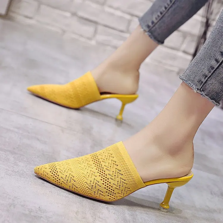 Lace Outer Wear Pointed High Heels ban tuo xie 2019 Spring And Summer New Style WOMEN'S High-heeled Shoes Thin Heeled Muller Clo
Lace Outer Wear Pointed High Heels ban tuo xie 2019 Spring And Summer New Style WOMEN'S High-heeled Shoes Thin Heeled Muller Clo