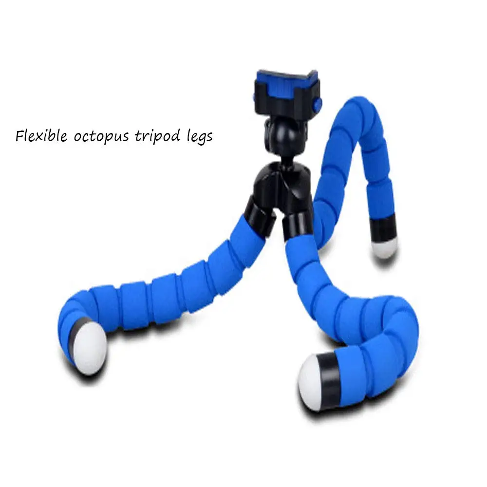 Mini Flexible Sponge Octopus Holder Clip Tripod For Iphone 8Plus Xs Xr Xiaomi Mobile Phone Smartphone Camera Carbon Selfie Stand (34)