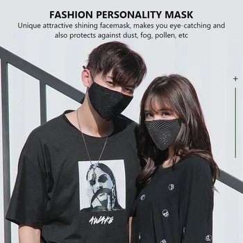 Brethable Reusable Sequin Ice Cotton Mouth Face Masks Dustproof Shining Party Washable Masque Protection Mask Respirator 
Brethable Reusable Sequin Ice Cotton Mouth Face Masks Dustproof Shining Party Washable Masque Protection Mask Respirator