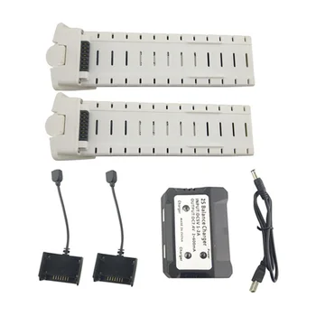 IG-2Pcs 7.4V 2800Mah Lithium Battery with 2 in 1 Charger for Hs700 Four-Axis Aircraft Battery Remote Drone Accessories,White 
IG-2Pcs 7.4V 2800Mah Lithium Battery with 2 in 1 Charger for Hs700 Four-Axis Aircraft Battery Remote Drone Accessories,White