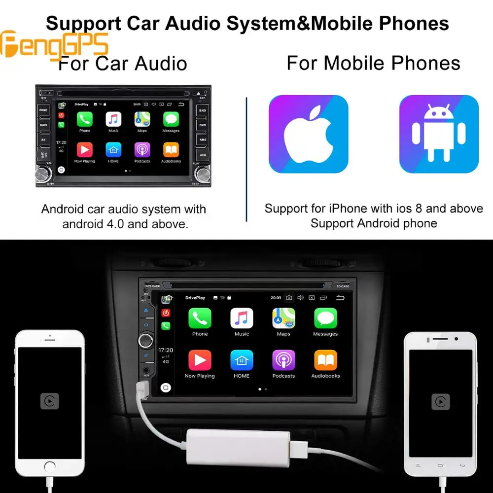 USB Smart Link Apple CarPlay Dongle for Android Navigation Player Mini USB Carplay Stick with Android Auto
USB Smart Link Apple CarPlay Dongle for Android Navigation Player Mini USB Carplay Stick with Android Auto