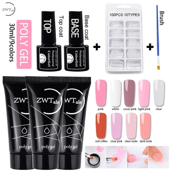 PolyGel 30 ml Quick Building UV Gel Varnish Poly Gel Set With Lamp vernis semi permanant uv for manicure French Salon
PolyGel 30 ml Quick Building UV Gel Varnish Poly Gel Set With Lamp vernis semi permanant uv for manicure French Salon