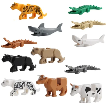 Animal Model Figures Toys Building Block Sets Crocodile leopard shark kids educational toys for children Gift
Animal Model Figures Toys Building Block Sets Crocodile leopard shark kids educational toys for children Gift