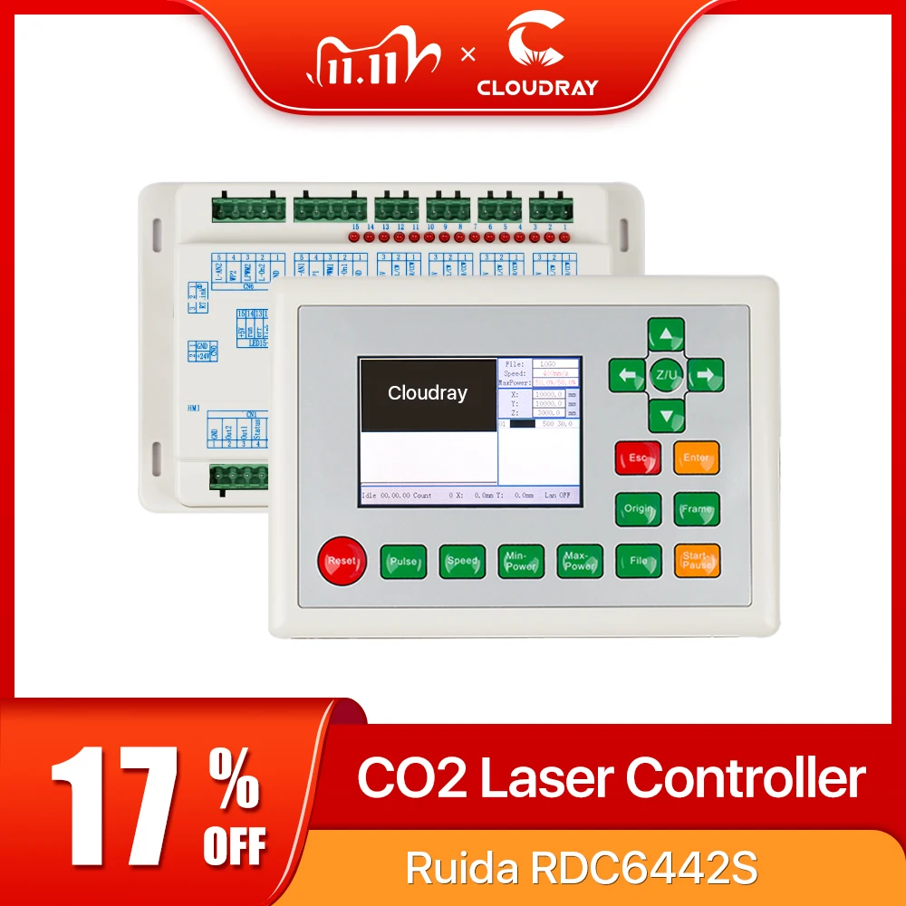 Ruida RDC6442G Co2 Laser DSP Controller for Laser Engraving and Cutting Machine RDC 6442G
Ruida RDC6442G Co2 Laser DSP Controller for Laser Engraving and Cutting Machine RDC 6442G