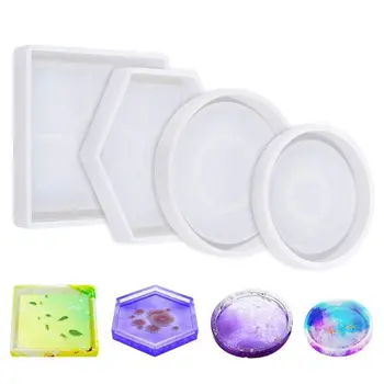 4/6Pcs Crystal Epoxy Resin Mold Hexagon Round Coaster Casting Silicone Mould Handmade DIY Crafts Jewelry Making Tool
4/6Pcs Crystal Epoxy Resin Mold Hexagon Round Coaster Casting Silicone Mould Handmade DIY Crafts Jewelry Making Tool