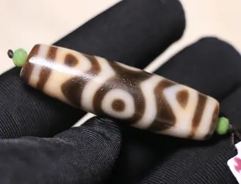 rare&royal Magic Tibetan Old Oily Agate 3 Eye Kingkong Dorje dZi Bead Amulet 48*14mmm
rare&royal Magic Tibetan Old Oily Agate 3 Eye Kingkong Dorje dZi Bead Amulet 48*14mmm