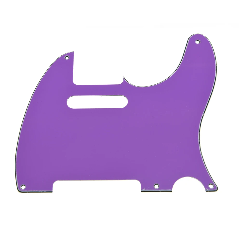 

Purple 3 ply Telecaster Pickguard 5 Hole Tele Scratch Plate Singel Coil Fit American/Mexican Standard Style Guitar Pickguard
