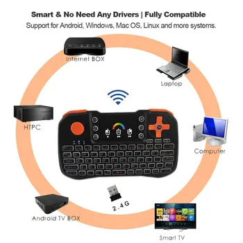 TZ10 2.4GHz Gaming Wireless Keyboard Touchpad Mouse Handheld Remote Control
TZ10 2.4GHz Gaming Wireless Keyboard Touchpad Mouse Handheld Remote Control