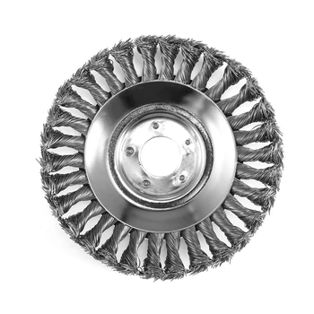 Landscaping Rotary Weed Brush Joint Twist Knot Steel Wire Wheel Brush Disc Power Tool Garden Machines Accessories Tools
Landscaping Rotary Weed Brush Joint Twist Knot Steel Wire Wheel Brush Disc Power Tool Garden Machines Accessories Tools