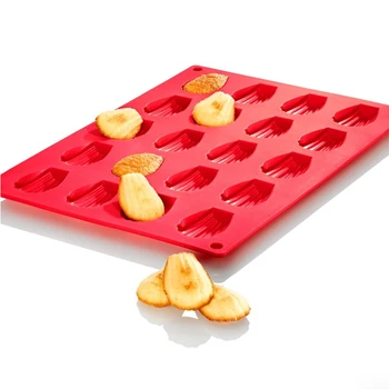 20 Grids Silicone Madeleine Cake Mold Bakeware Non-Stick Coating Baking Mold Shell Type Silicone Cake Mold
20 Grids Silicone Madeleine Cake Mold Bakeware Non-Stick Coating Baking Mold Shell Type Silicone Cake Mold