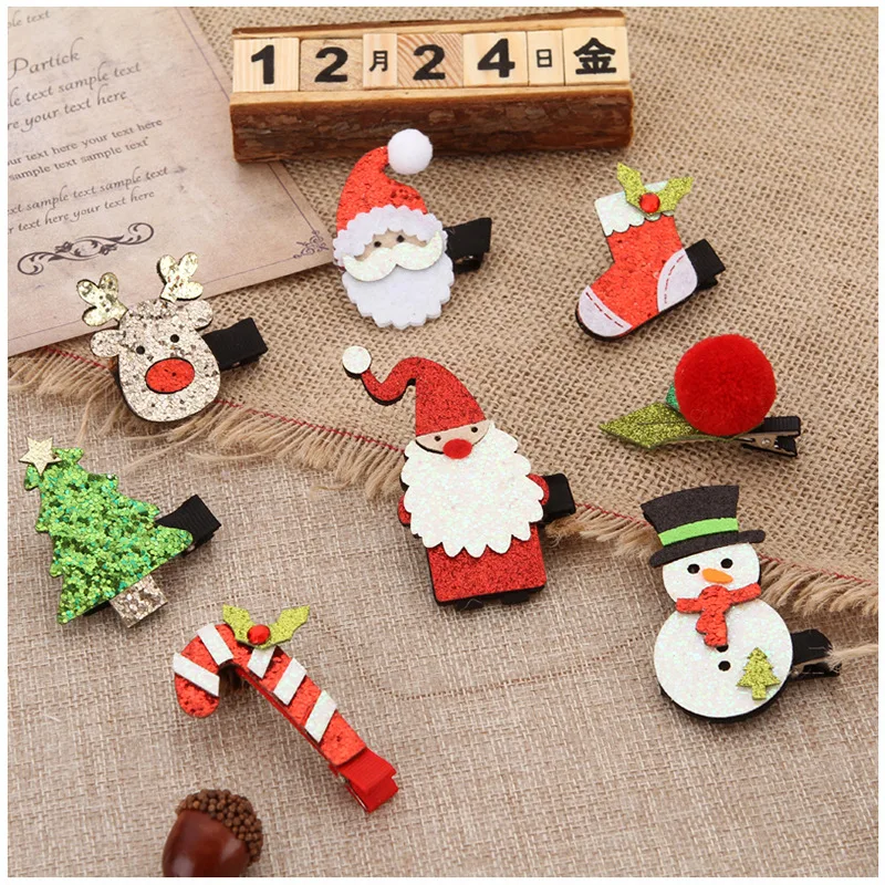 2pcs/Set Cute Christmas Hairclip Santa Claus Elk Snowman Hairpin Women Girl Headdress Festival Party Decor Hair Accessories
2pcs/Set Cute Christmas Hairclip Santa Claus Elk Snowman Hairpin Women Girl Headdress Festival Party Decor Hair Accessories