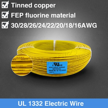 UL1332 300V 200C FEP Insulated Wire 28 AWG High Temperature Wire
UL1332 300V 200C FEP Insulated Wire 28 AWG High Temperature Wire