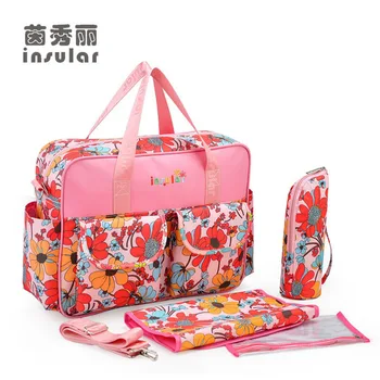 Korean-style Shoulder Printed Multi-functional Large Capacity Shoulder Diaper Bag Maternity Package 
Korean-style Shoulder Printed Multi-functional Large Capacity Shoulder Diaper Bag Maternity Package