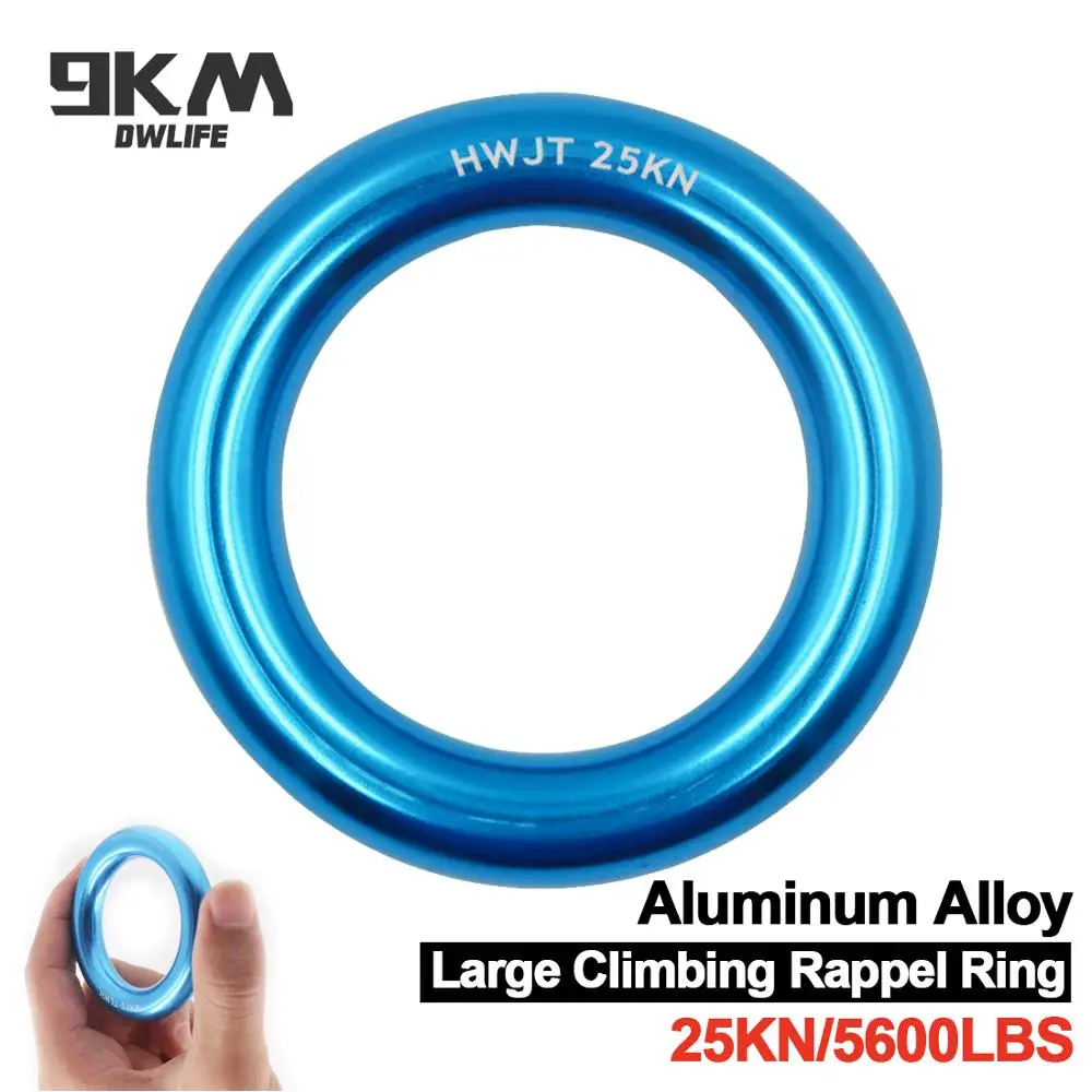 Climbing Descender Ring 25KN Climbing Aluminum Alloy Rappel Ring Large Bail-Out O-Ring Hammock Rigging Rescue Equipment 5600lbs
Climbing Descender Ring 25KN Climbing Aluminum Alloy Rappel Ring Large Bail-Out O-Ring Hammock Rigging Rescue Equipment 5600lbs