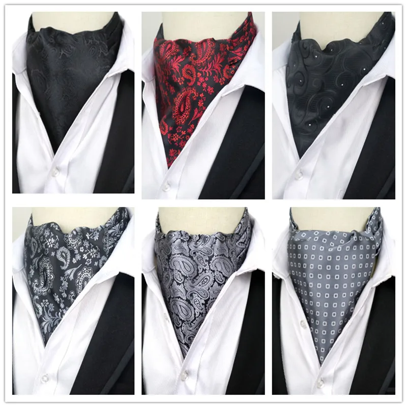 Luxury Men's Ascot Ties Vintage Paisley Cravat Self Tied British style Gentleman Polyester Silk Neck Tie Wedding FormaParty
Luxury Men's Ascot Ties Vintage Paisley Cravat Self Tied British style Gentleman Polyester Silk Neck Tie Wedding FormaParty
