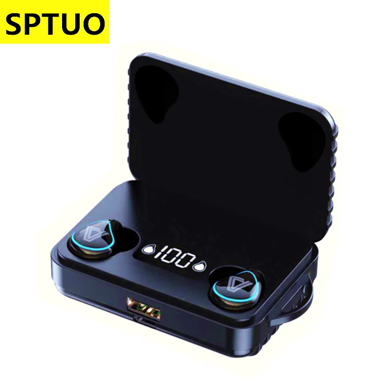 TWS Sports Wireless Bluetooth Headphone 2000mAh Charging Box Gaming Headset Waterproof Earphone Hifi Stereo Android IOS Earbuds
TWS Sports Wireless Bluetooth Headphone 2000mAh Charging Box Gaming Headset Waterproof Earphone Hifi Stereo Android IOS Earbuds