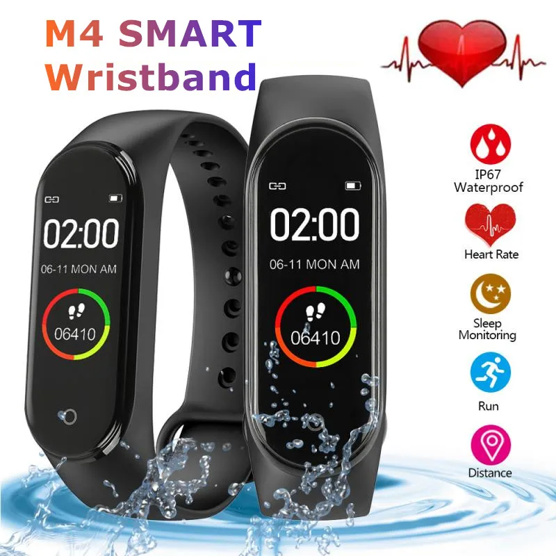 M4 Smart Band Fitness Tracker Sport Smart Band Heart Rate Monitor Smartband Pedometer Waterproof Bracelet Usb Charging
M4 Smart Band Fitness Tracker Sport Smart Band Heart Rate Monitor Smartband Pedometer Waterproof Bracelet Usb Charging
